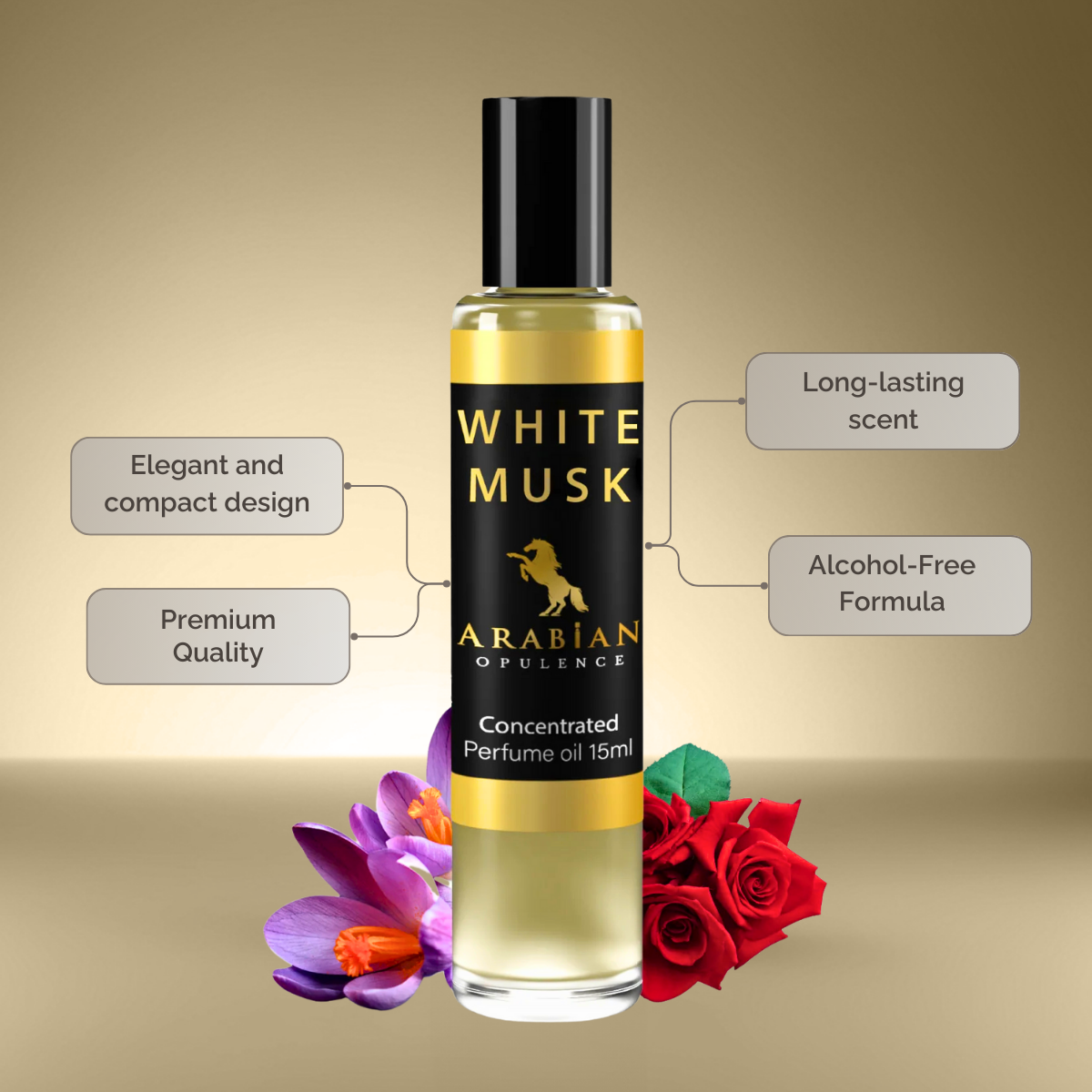 FR297 White Musk Perfume Body Oil | Alcohol-Free